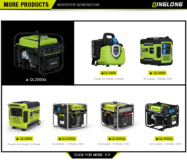 Outdoor 3000w Camping Gasoline Generator Inverter supplier