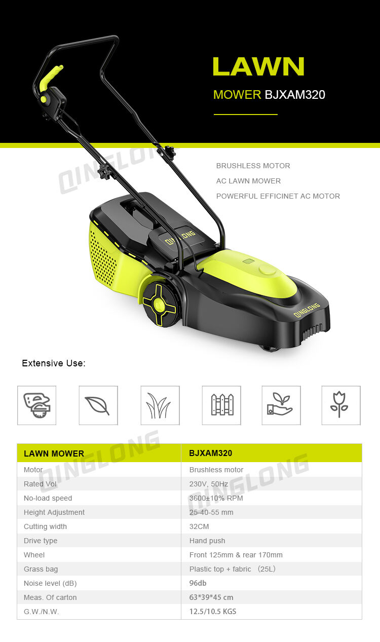 Industrial Professional Manual Hand Push Electric Reel a Lawn Mower details