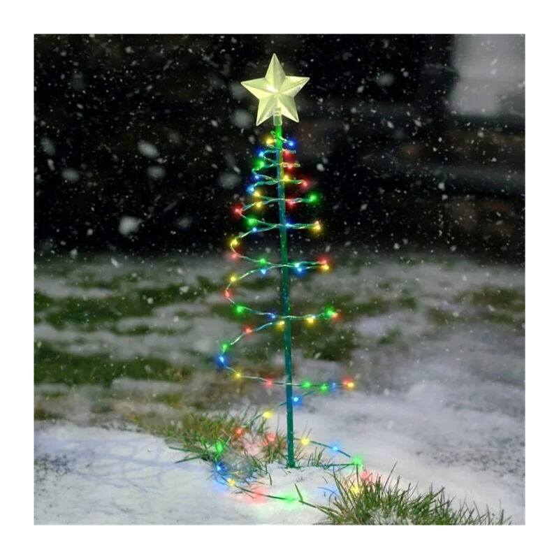 Solar Powered Decoration Lamp Garden Yard Lawn Pathway Party Decorative Outdoor LED Christmas Tree Solar Lights manufacture