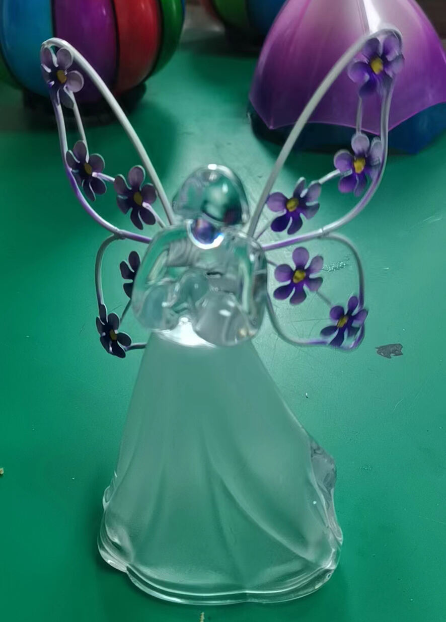 Acrylic Angel Decoration LED Lights Lamp Body Solar Garden Stake manufacture