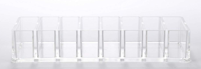 Acrylic Makeup Organizer and Storage  8 Spaces Drawer Organizer manufacture