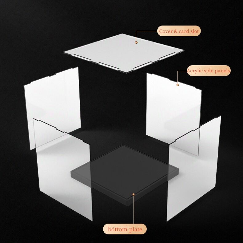 Dustproof Simple Transparent Acrylic Holder Toy Collectibles Acrylic Storage Display Case Container Box For Action Figures Toys factory