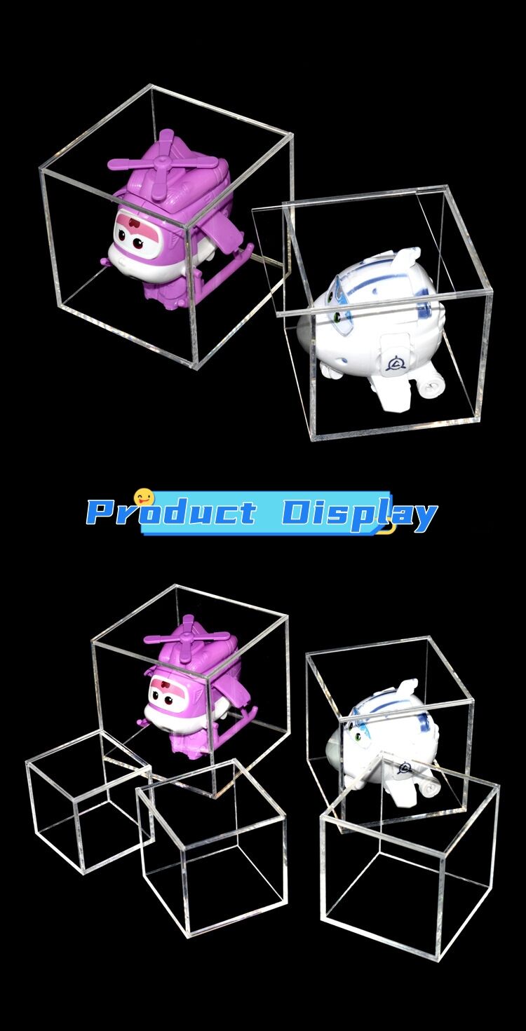 Dustproof Simple Transparent Acrylic Holder Toy Collectibles Acrylic Storage Display Case Container Box For Action Figures Toys manufacture