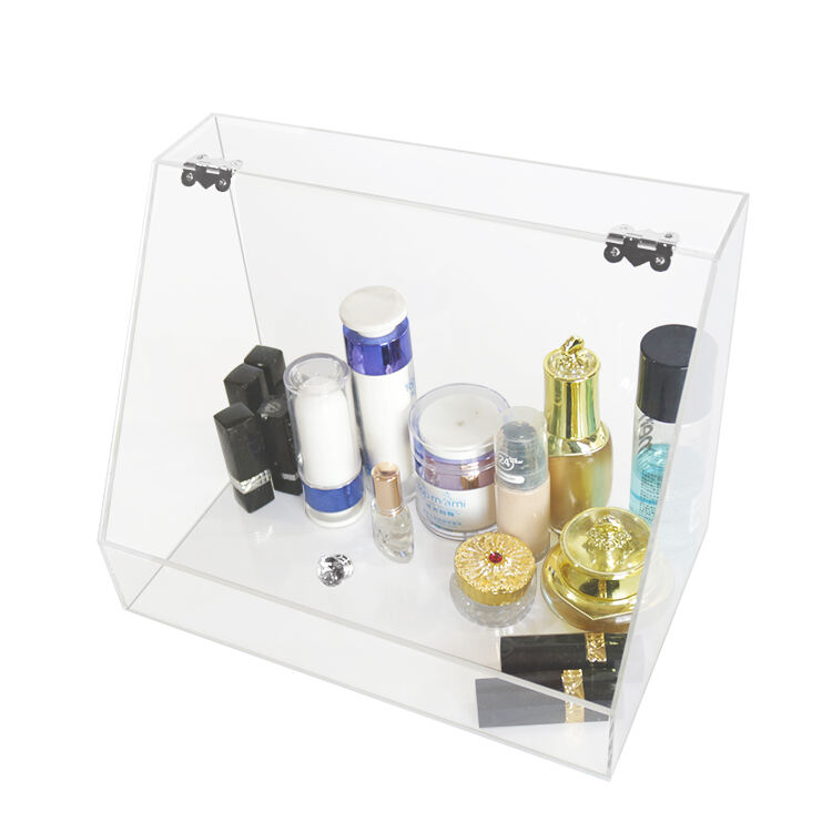 Luxury Clear Acrylic Cosmetic Box Organizer Acrylic Makeup Drawer Display Box details