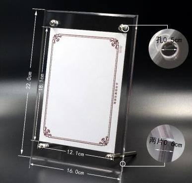 Wholesale Custom Acrylic Magnet  Photo Picture Frames Acrylic photo frame manufacture