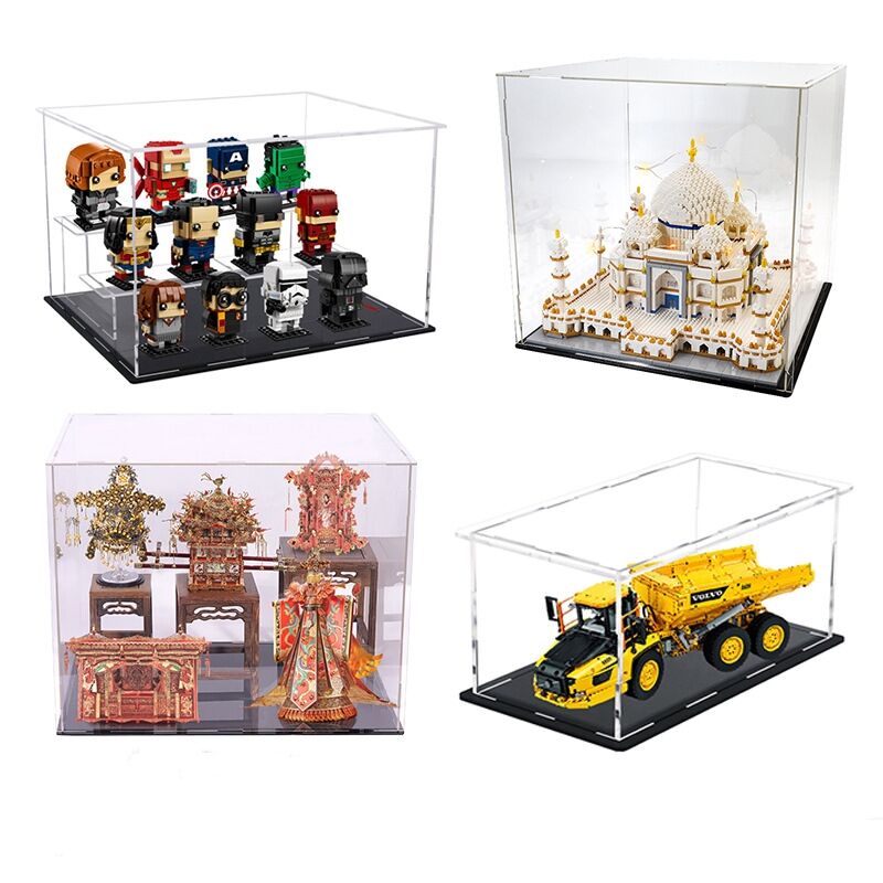 Dustproof Simple Transparent Acrylic Holder Toy Collectibles Acrylic Storage Display Case Container Box For Action Figures Toys manufacture