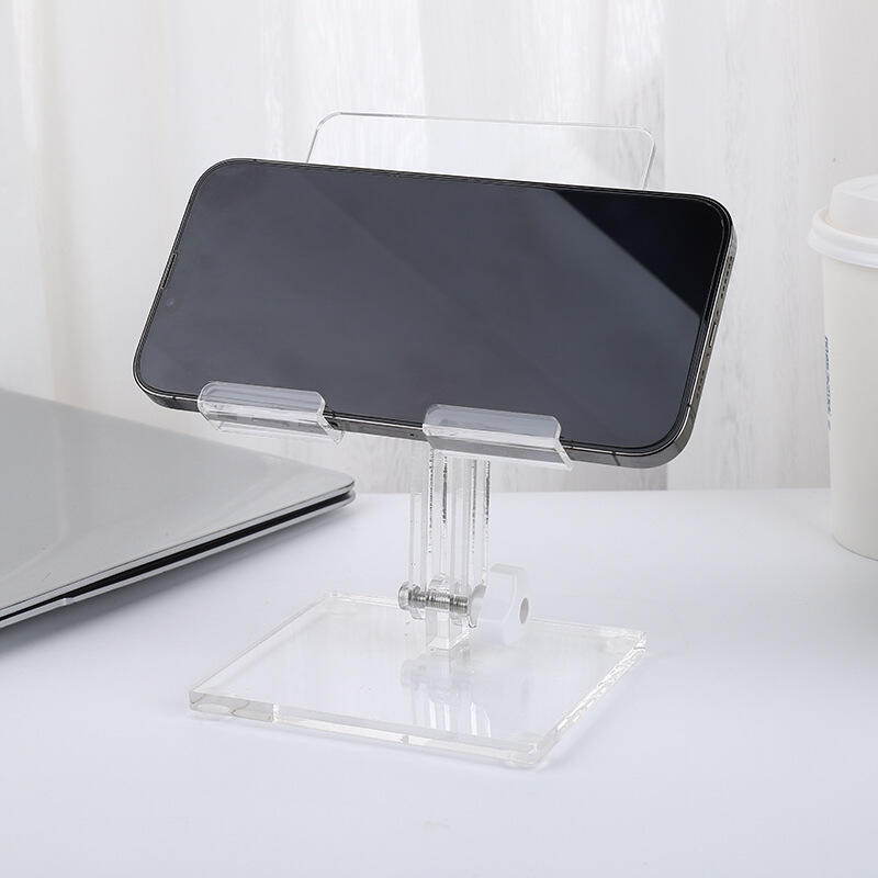 New Acrylic Mobile Phone/IPad Stand Desktop Folding Retractable Portable Tablet Stand Tablet Mobile Desktop Phone Display Stand manufacture