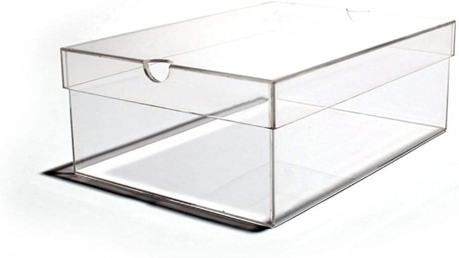 Light clear acrylic sneaker storage box for shoes manufacture