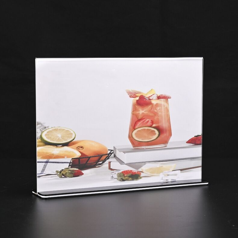 A5 A6 T Shape Acrylic Advertising Billboard Clear Table Sign Holder Acrylic Sign Display Acrylic Menu Display Stand supplier