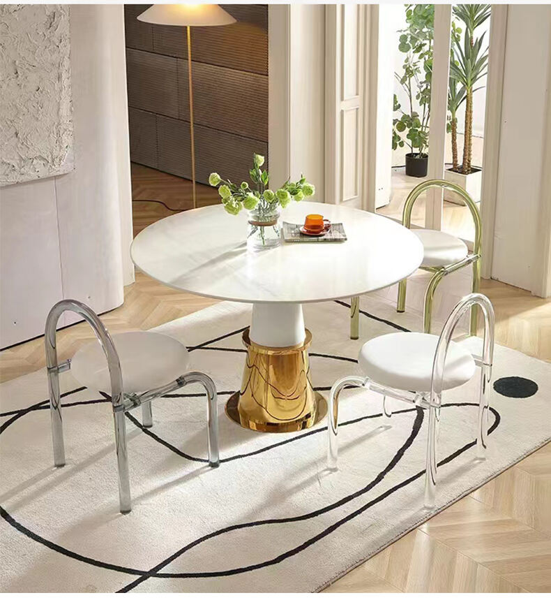 Nordic Hot Selling Makeup Chair dresser Stool Can be Customized Acrylic Chair Acrylic cushion chair supplier