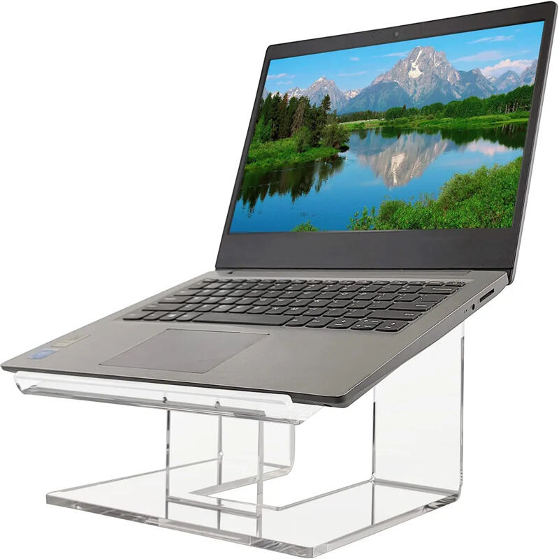 Transparent Clear Computer Display Racks Mount Riser Acrylic Laptop Stand