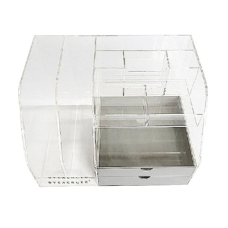 household makeup cosmetic organizers  lipstick eyeline eyeshadow plastic acrylic storage boxes