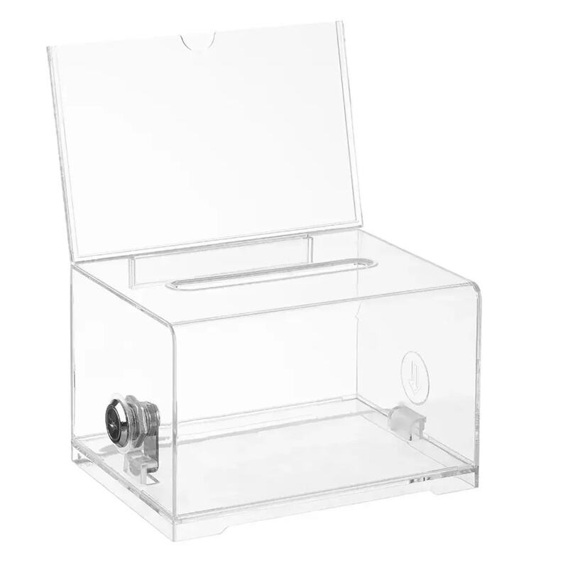 Wholesale Acrylic Charity Donation Box Large Donation Box