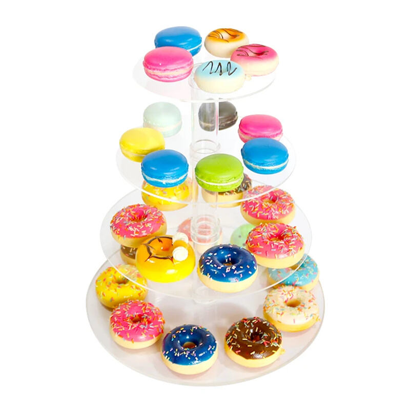 Acrylic Cupcake Stand 4 Tiers Dessert Stand Acrylic for Party