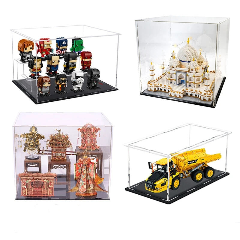 Dustproof Simple Transparent Acrylic Holder Toy Collectibles Acrylic Storage Display Case Container Box For Action Figures Toys