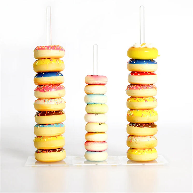 Acrylic Donuts Stands - Doughnut Stand Tower for Wedding Birthday Treat Parties