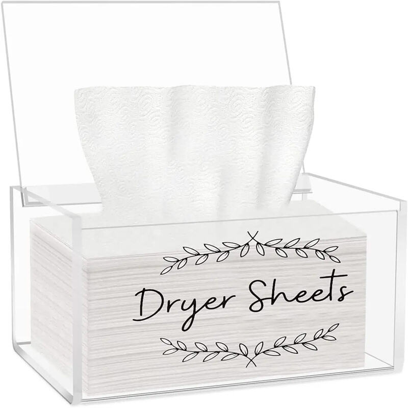 Customized  Acrylic Clear Napkin Box Acrylic Square Tissue Box