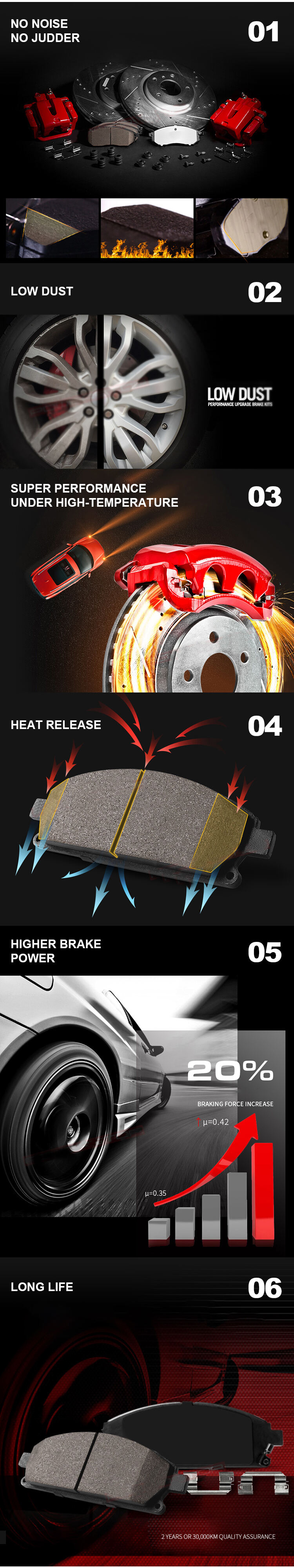 product reasonable price carbon ceramics brake pads system best car brake pads on sale 04465 ok240 for toyota brake pads auto-2