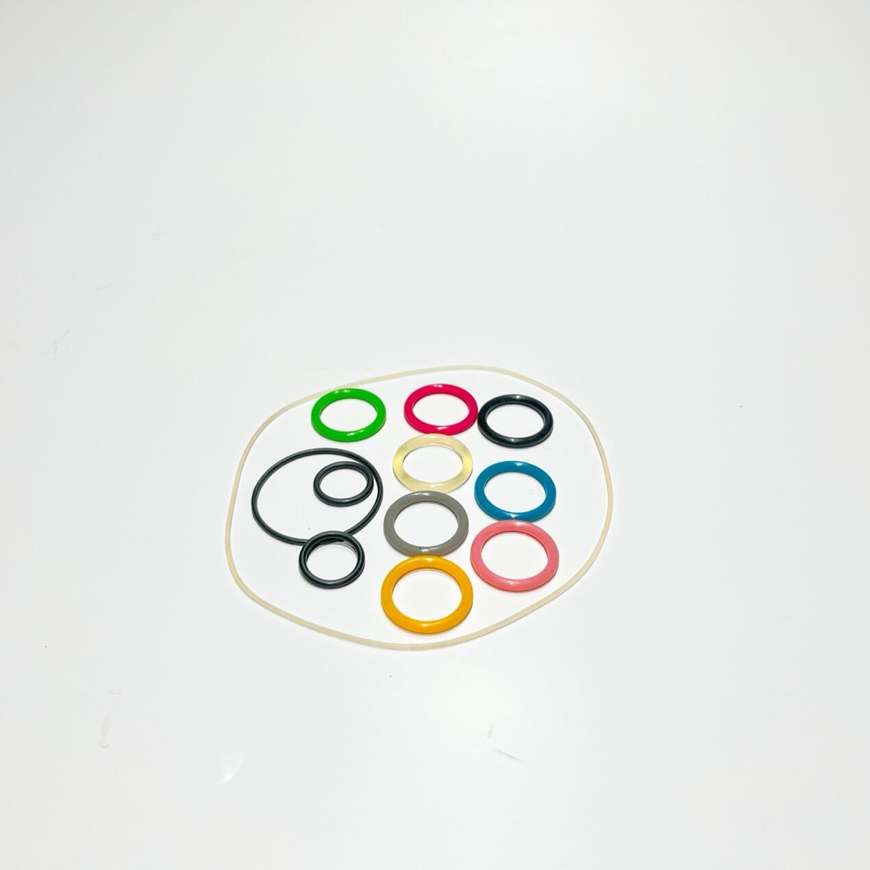 PULI silicone rubber O ring very colorful