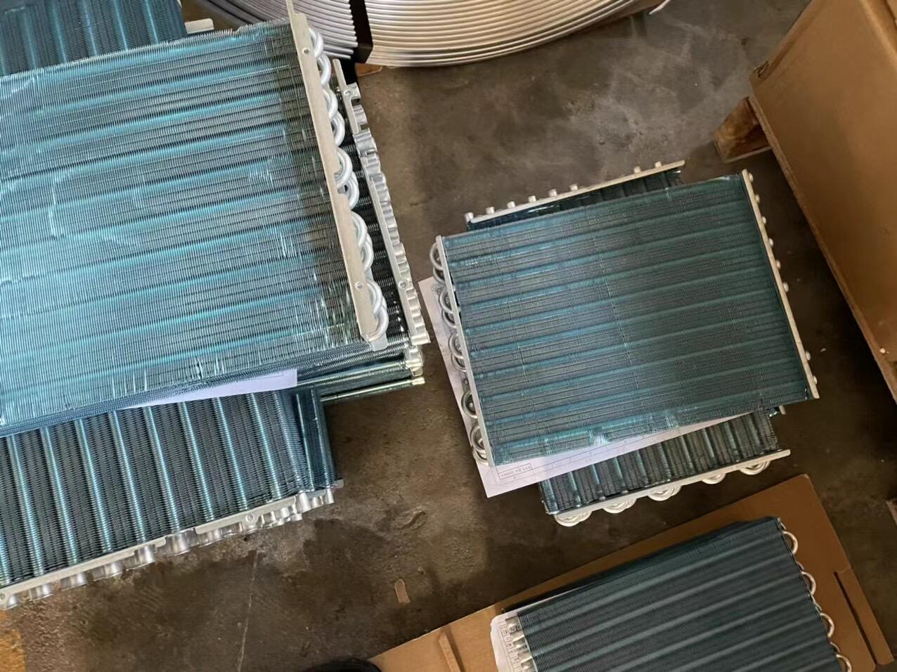 P/B-Al Customized Plate Fin Tube Heat exchanger evaporator for refrigeration air-conditioner manufacture