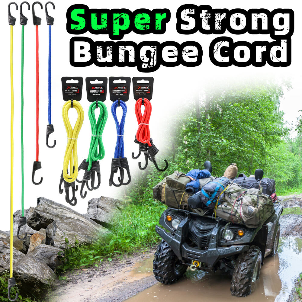 2 Pack Heavy Duty Outdoor Straps Hooks Strap Sizes Elastic Cord Bungee Cords details