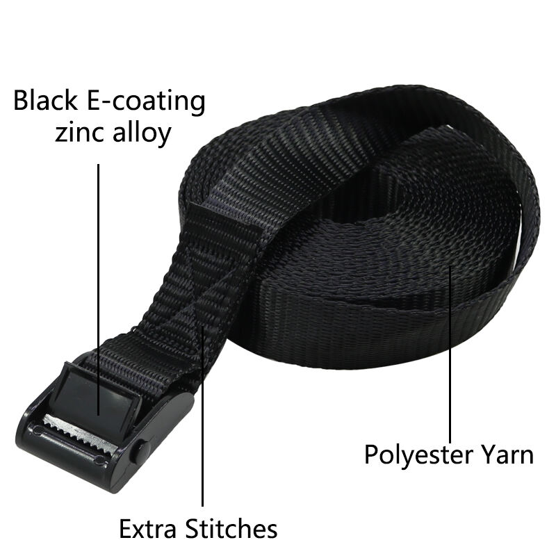 25mm cam buckle small camstrap black paint webbing tie down manufacture