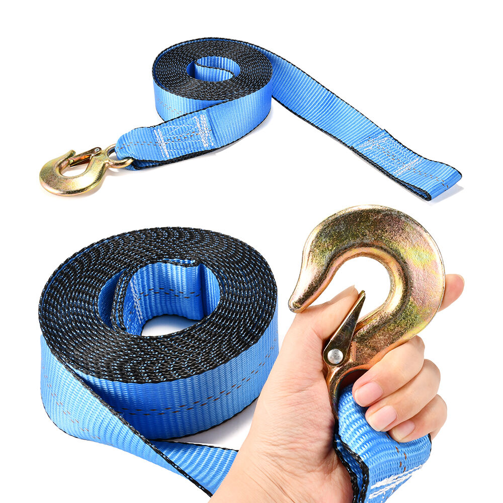 2" 5500 Lb Winch Strap with Snap Hook Boat Trailer Winch Strap factory