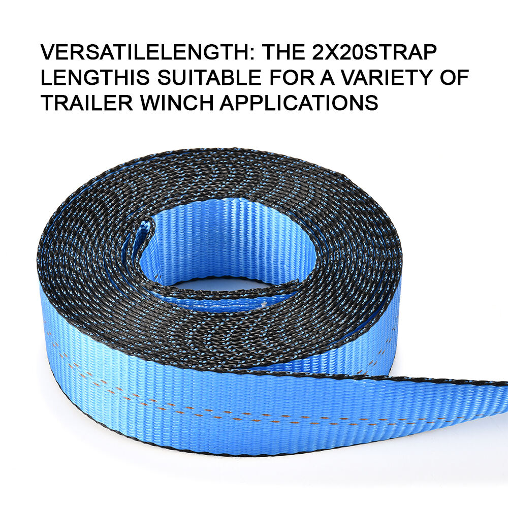 2" 5500 Lb Winch Strap with Snap Hook Boat Trailer Winch Strap manufacture