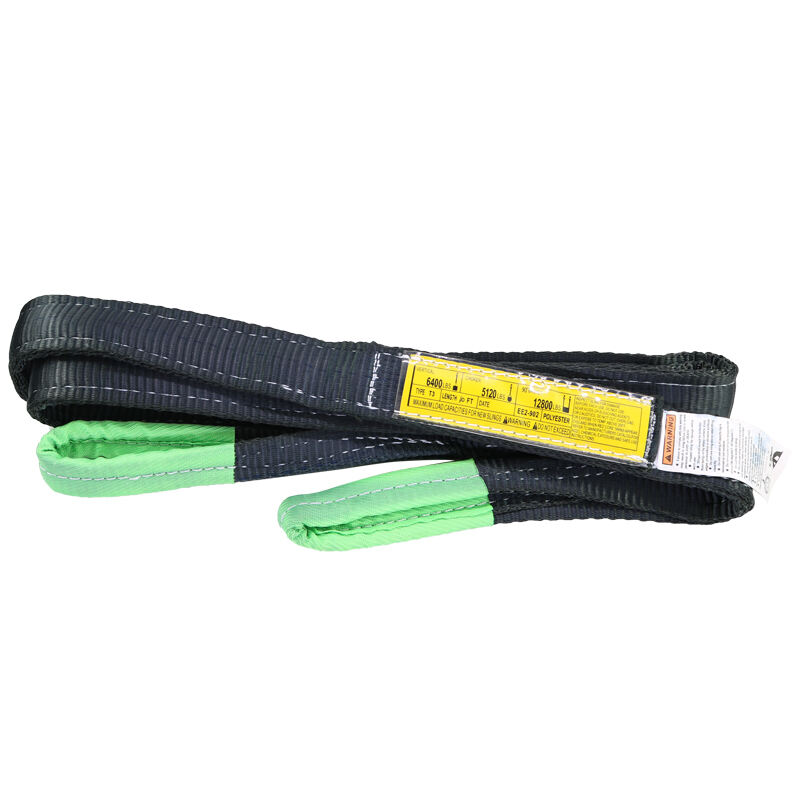 High Safety 1:6 Polyester Webbing Sling Lifting Belt 2 Inch Width 6' 8' 12' Length Web Slings details