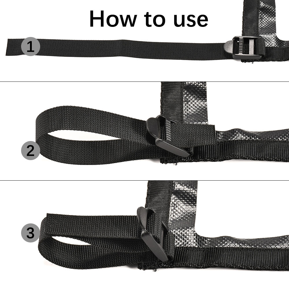 adjustable buckle strap 1100lbs cargo net for pickup truck bed factory