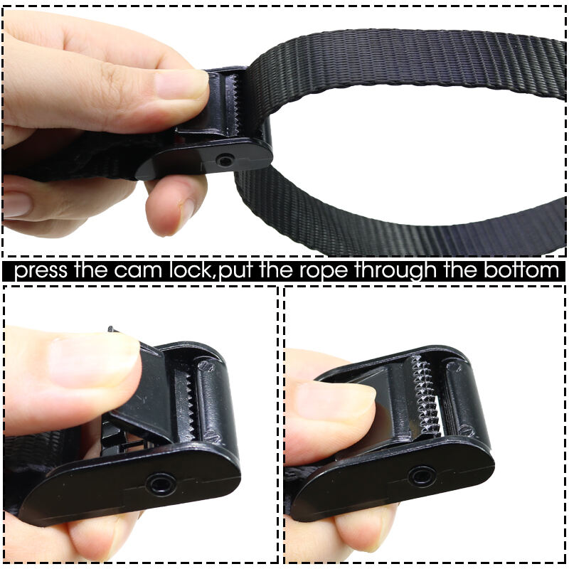 25mm cam buckle small camstrap black paint webbing tie down manufacture