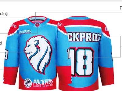 Vysvětlení možností látek pro hokejové dresy pro B2B kupující