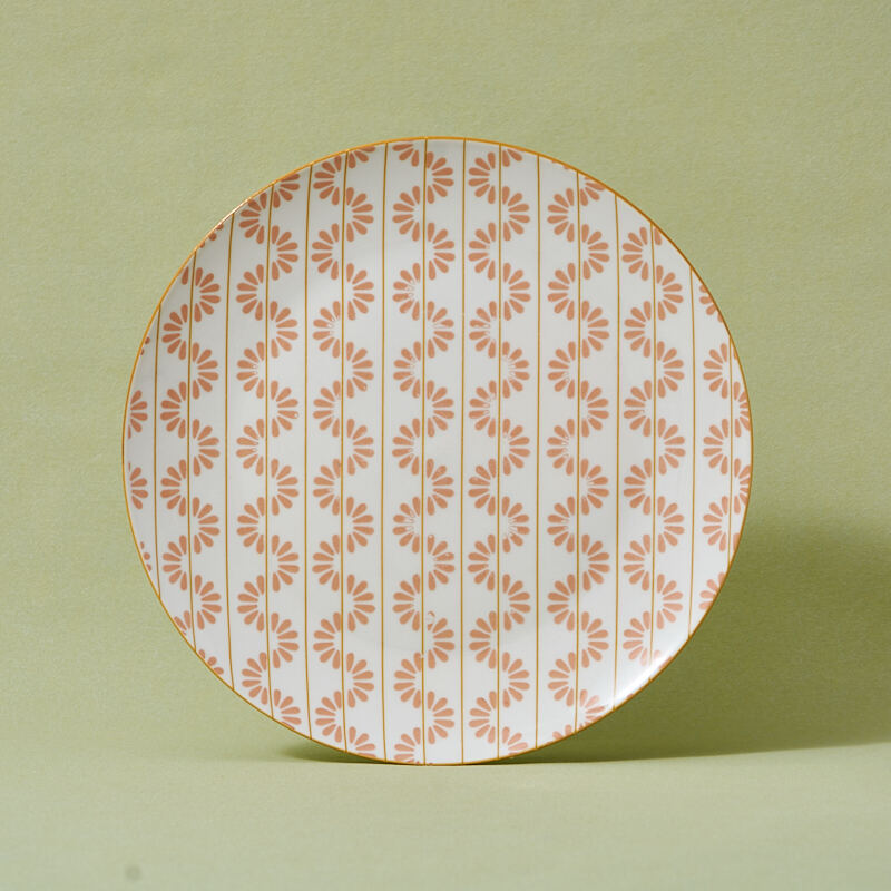 Eco-Friendly Simple Style Ceramic Porcelain Dinnerware Set Dishwasher Safe Tableware for Home Hotel Durable Food Serving Plates factory