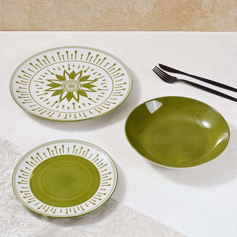 Wholesale Porcelain Plate Sets for Home Hotel or School Use Customizable Microwave & Dishwasher Safe Sustainable Dinnerware supplier