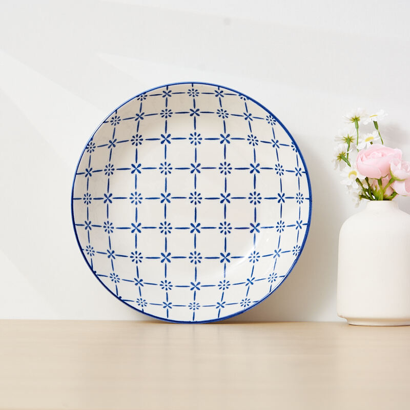 Wholesale Linyi Customisable White Porcelain Dinnerware Sets Printed Patterns Plates for Home Dining Tables factory