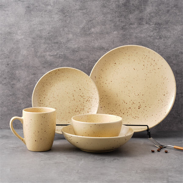 Mix and match modern porcelain dinnerware to create a personalized look