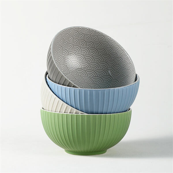 Upgrade your kitchen essentials with this modern ceramic bowl set