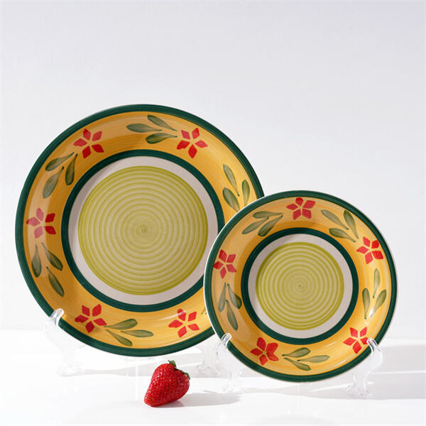 Impress your guests with a beautiful ceramic plate set for every meal