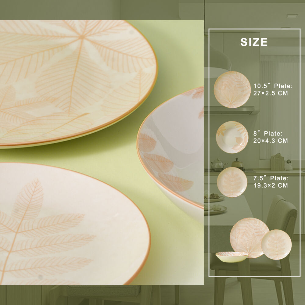 Customizable Printed Eco-Friendly Ceramic Tableware Set Includes Dinner Plate and Dining Food Storage Container manufacture