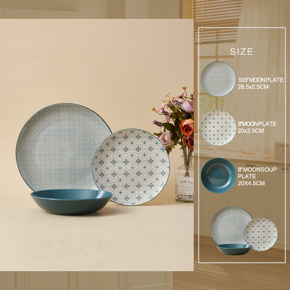 Durable Eco-Friendly Simple Style Porcelain Dinnerware Set Dishwasher Safe Ceramic Tableware for Home Hotel Parties Food Serving manufacture