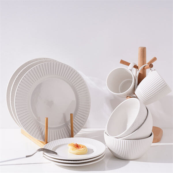 Add a touch of sophistication to your kitchen with an elegant ceramic dinner se