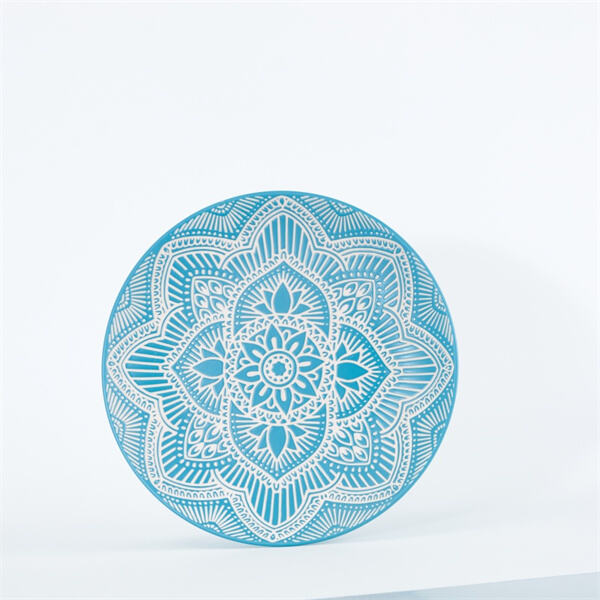 Serving style with stunning blue ceramic plates