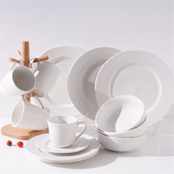 Dine in luxury with a high-quality ceramic dinner set