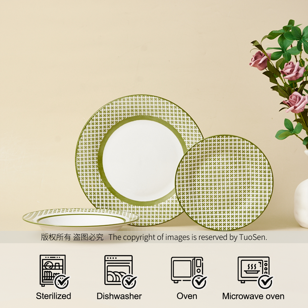 Wholesale Minimalist Style Ceramic Tableware Set for Dinnerware Sets in Households Hotels Camping Sites manufacture
