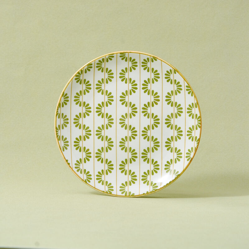 18-Piece Green Ceramic Tableware Set Fresh and for Restaurants and Hotels Dinnerware for Wholesale supplier