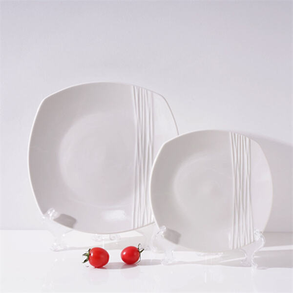 Ceramic dinner plate set for everyday use