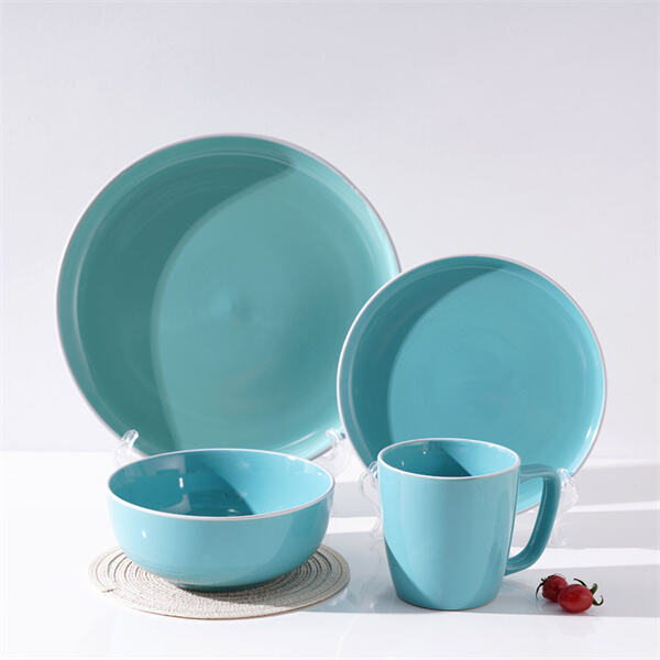 Create a cohesive table setting with a matching ceramic plates and bowls se