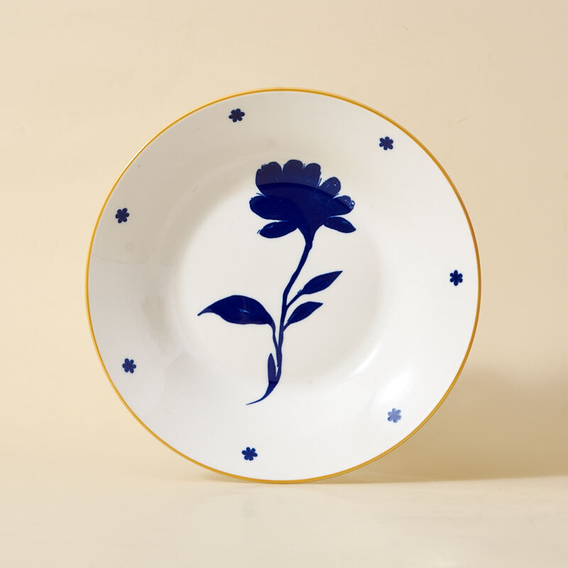 Simple Style Ceramic Tableware Set Embroidered Series Suitable for Households Hotels and Campsites - Wholesale Sales details