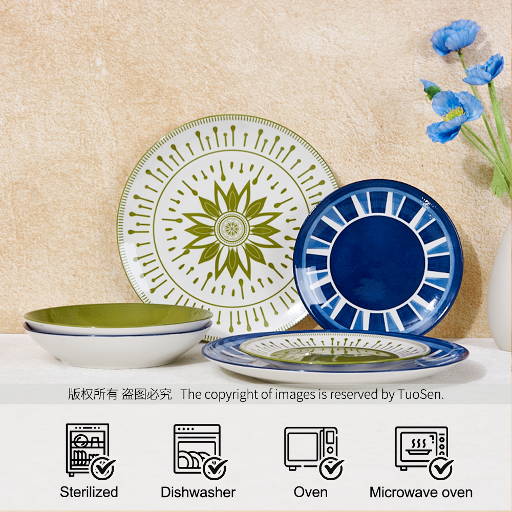 Wholesale Porcelain Tableware Sets with Minimalist Design Dishwasher Safe for Home & Restaurant Use Customizable Colors Patterns manufacture