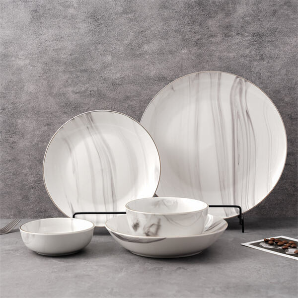 Add a touch of class to your meals with modern porcelain dinnerware sets